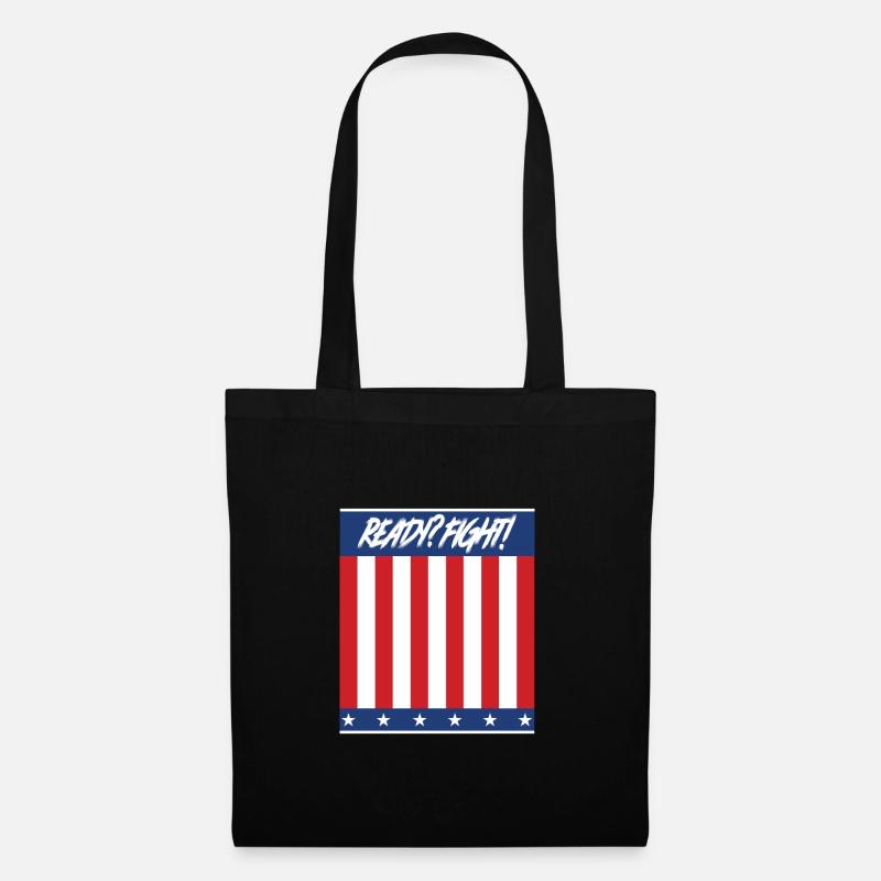 Ready? Fight! - Tote Bag - black