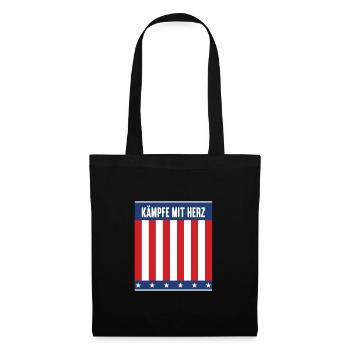 Fight with hearts - Tote Bag - black - Front