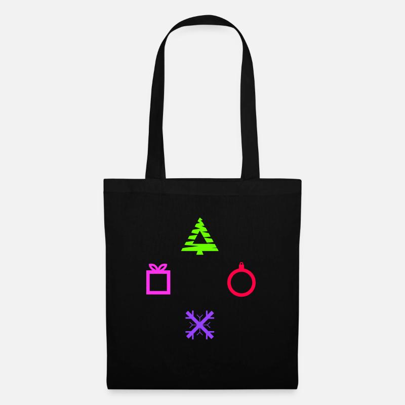 Gamer Console Buttons - Christmas Edition - Stoffbeutel - Schwarz