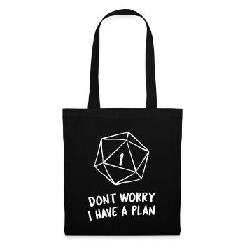 Jeux de rôle Stylo et papier Jeux de dés RPG D20 - Sac en tissu - noir - Devant
