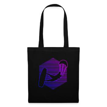 Kite Men Kiting Women Kitesurfer Kitesurf - Tote Bag - black - Front
