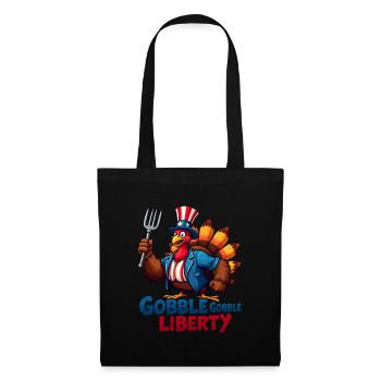 Gobble Gobble Liberty - Sac en tissu - noir - Devant