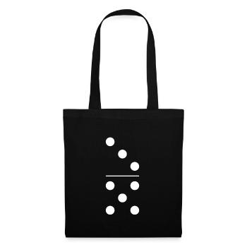 Domino costume de pierre 3 5 - Sac en tissu - noir - Devant