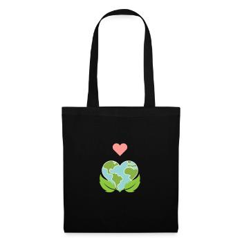 Heart for the world - Tote Bag - black - Front