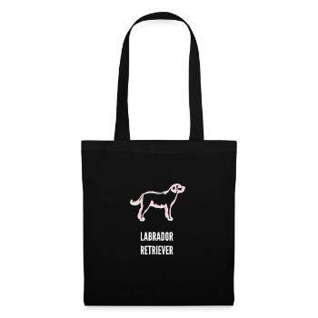 Labrador Retriever - Stoffbeutel - Schwarz - Vorne