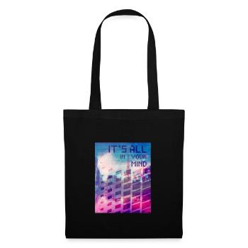Vaporwave Aesthetic It's All In Your Mind - Tote Bag - black - Front