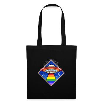Gay Pride Ufo - Tote Bag - black - Front