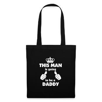 This man is going to be a daddy - Tote Bag - black - Front