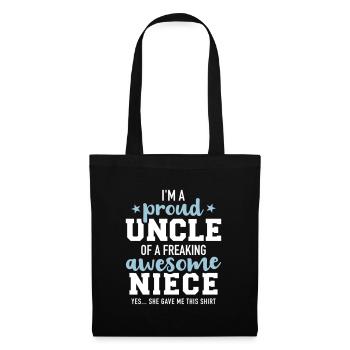 uncle - Tote Bag - black - Front
