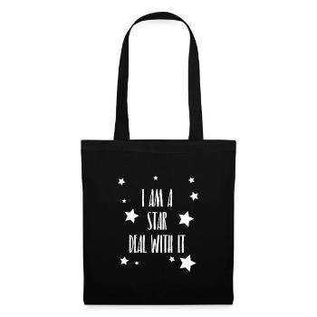 Je suis une star, supporte ça - Sac en tissu - noir - Devant