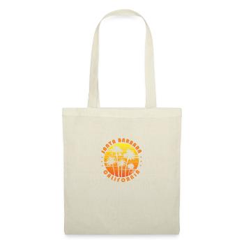 Retro Santa Barbara California Souvenir Vintage - Stoffbeutel - Natur - Vorne