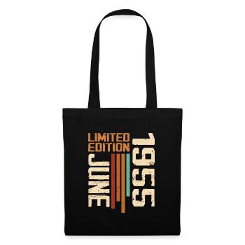 June 1955 Birthday Gift June 1955 Retro 1955 - Tote Bag - black - Front