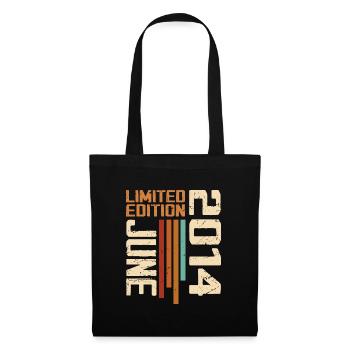 June 2014 Birthday Gift June 2014 Retro 2014 - Tote Bag - black - Front