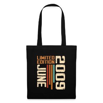 June 2009 Birthday Gift June 2009 Retro 2009 - Tote Bag - black - Front