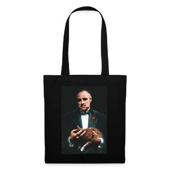 Le Parrain Film De Mafia Don Corleone Avec Chat - Sac en tissu - noir - Devant