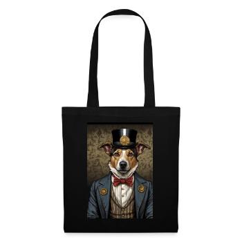 Australian Shepherd Hund Aristokrat Kostüm - Stoffbeutel - Schwarz - Vorne