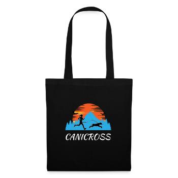 Canicross Hundesport Natur Laufen Hund - Stoffbeutel - Schwarz - Vorne