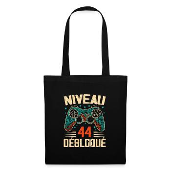 1980 cadeaux 44e Anniversaire, Aventure de 44 Ans - Sac en tissu - noir - Devant