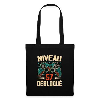 1966 58th Anniversary Gifts, 58 Year Adventure - Tote Bag - black - Front