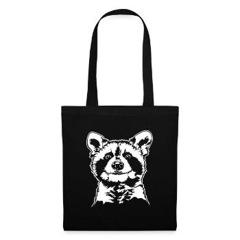 RATON laveur faune sauvage Wilsigns - Sac en tissu - noir - Devant