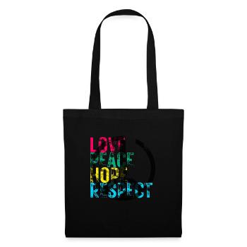 LOVE PEACE HOPE & RESPECT - Tote Bag - black - Front