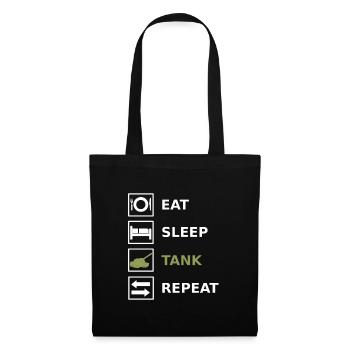 Manger Sleep Tank Repeat Tank Militaire - Sac en tissu - noir - Devant