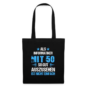 À 50 ans, un bel informaticien - Sac en tissu - noir - Devant