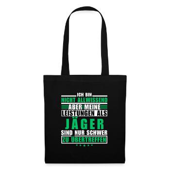 Unmatched performance as a hunter - Tote Bag - black - Front
