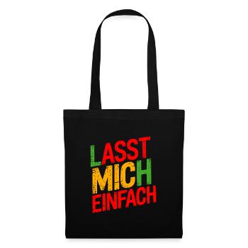 Lasst mir meine Ruhe - nicht stören - Stoffbeutel - Schwarz - Vorne