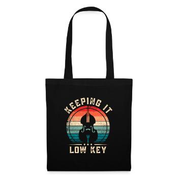 Double Bass Keeping It Low Key Bass Player - Tote Bag - black - Front