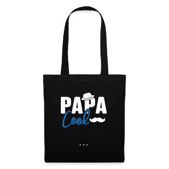 Papa cool personnalisés - Sac en tissu - noir - Devant