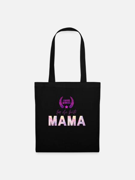 Award Winning für die beste MAMA - Stoffbeutel - Schwarz