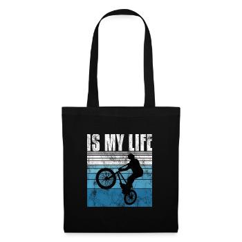 BMX is my life Bike Bike Bicycle Motocross - Tote Bag - black - Front