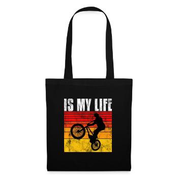BMX is my life Bike Bicycle Motocross - Tote Bag - black - Front