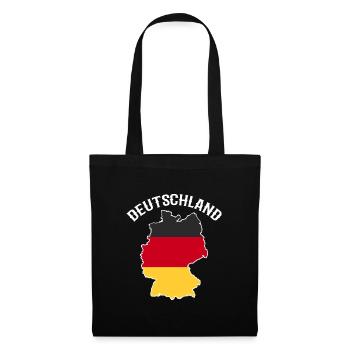 Deutschland - Stoffbeutel - Schwarz - Vorne