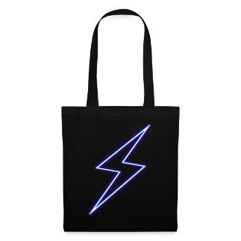 Neon Lightning Bolt - Tote Bag - black - Front