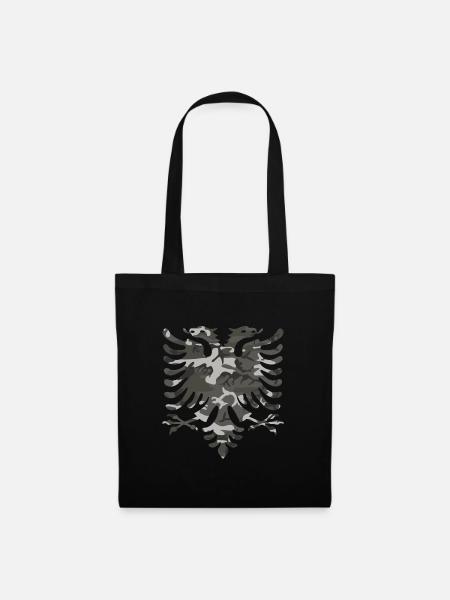 Albanischer Adler - Stoffbeutel - Schwarz