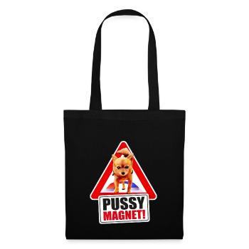 PUSSY MAGNET! - Stoffbeutel - Schwarz - Vorne