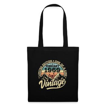 February 1969 Vintage Retro, February 1969 Gift - Tote Bag - black - Front