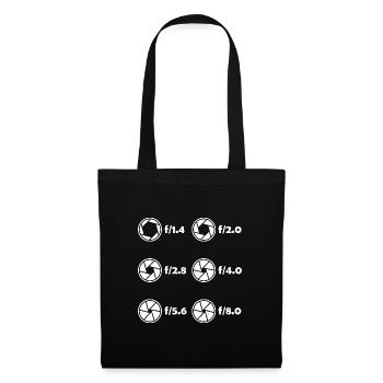 Lens Camera Setting Camera Photographer - Tote Bag - black - Front