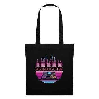 Tontechniker Mischpult DJ Soundmaster Gig EQ Motiv - Stoffbeutel - Schwarz - Vorne