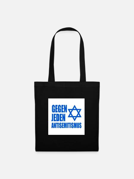 Gegen jeden antisemitismus - Stoffbeutel - Schwarz