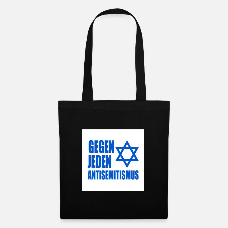 Gegen jeden antisemitismus - Stoffbeutel - Schwarz