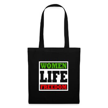 Women life freedom - Sac en tissu - noir - Devant
