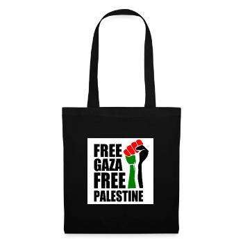 Free gaza Free palestine - Stoffbeutel - Schwarz - Vorne