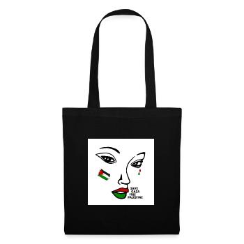 Free palestine femme - Sac en tissu - noir - Devant