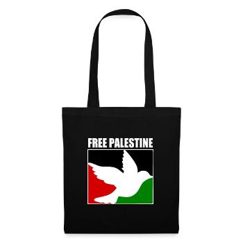 Free palestine - Sac en tissu - noir - Devant