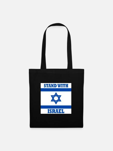 Stand with israel - Stoffbeutel - Schwarz