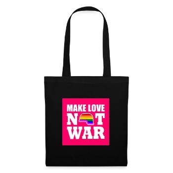 Make love not war - Sac en tissu - noir - Devant