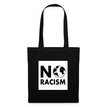 No racism - Stoffbeutel - Schwarz - Vorne